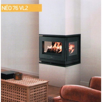 Ενεργειακη κασετα ξυλου γωνιακη 3 οψεων της Γαλλικης SUPRA  76VL2